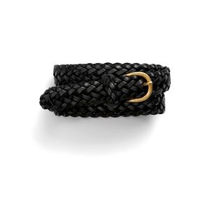 NWT GAP Black braided leather belt